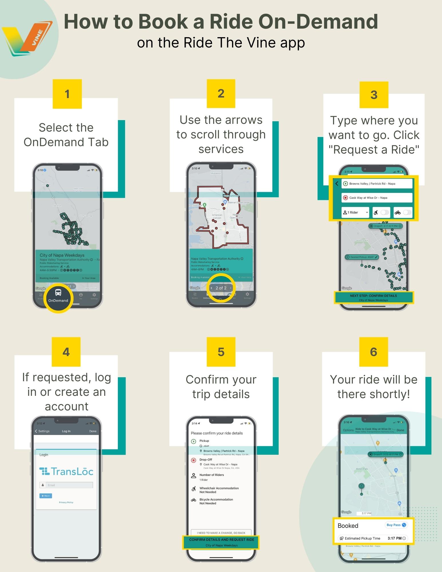 Ride the Vine App The Vine