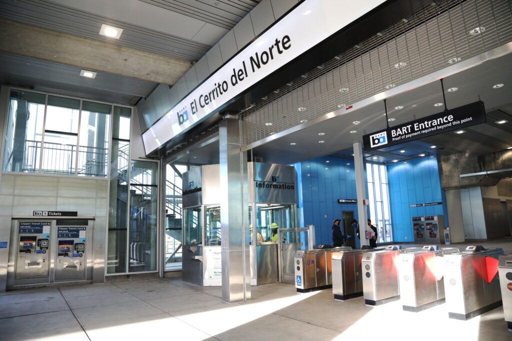 El Cerrito del Nort BART station.